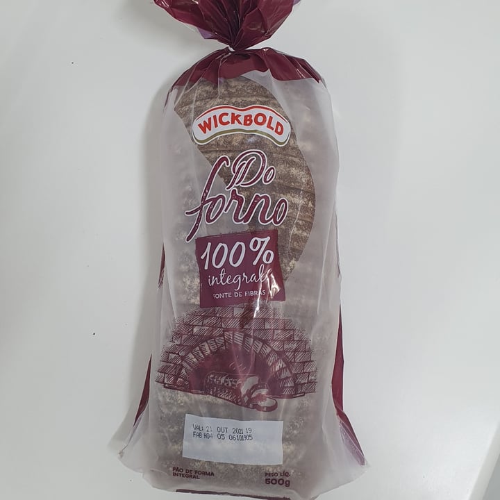 photo of Wickbold Do Forno Pão 100% Integral shared by @patimurno on  15 Oct 2021 - review