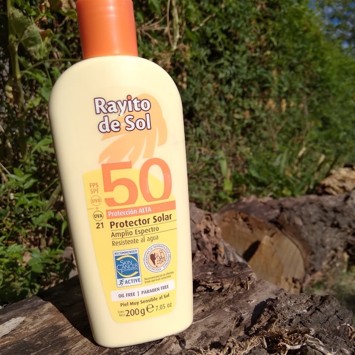 photo of Rayito de Sol Protector Solar Factor 50 UVA 18 shared by @petitsaltamontes on  06 Jan 2021 - review