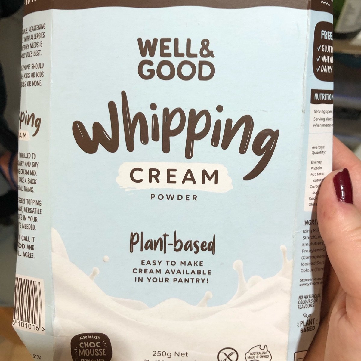 Well & Good Whipping Cream Reviews abillion