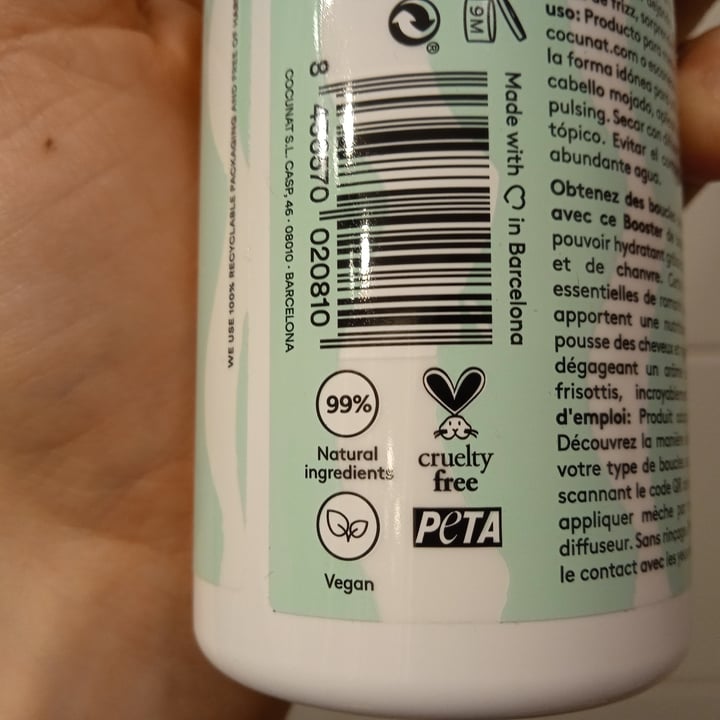 photo of Cocunat Booster De Rizos shared by @betulla on  09 Apr 2022 - review