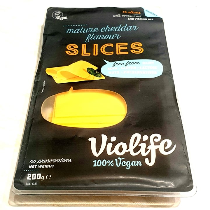 photo of Violife Mature Cheddar Slices shared by @abstrawn on  17 May 2020 - review