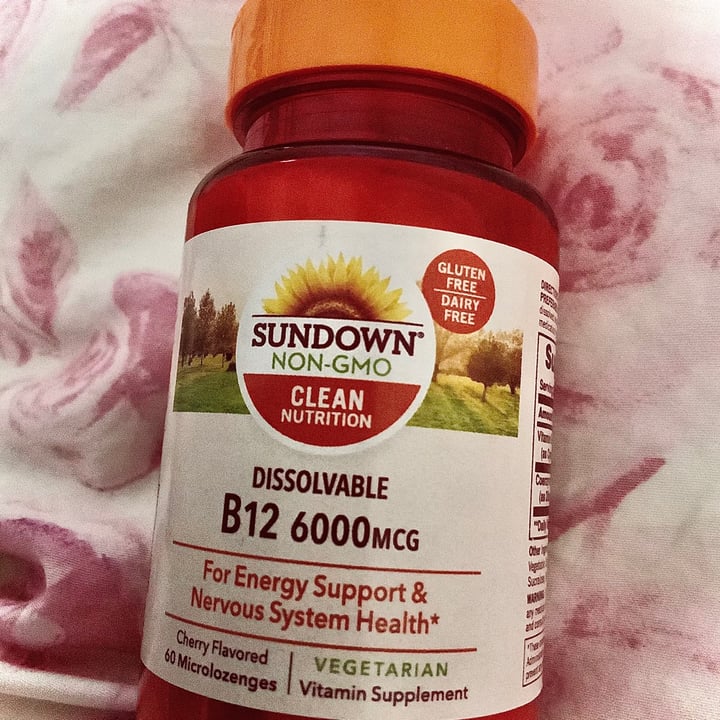 photo of Sundown Nutrition B12 6000 mcg shared by @dolcebassvegan on  02 May 2021 - review