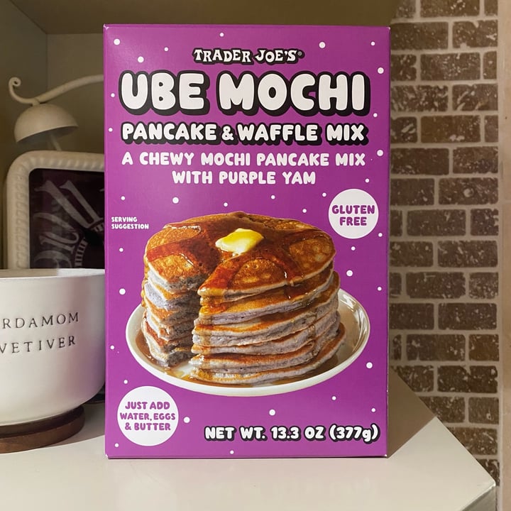 photo of Trader Joe's Ube Mochi Pancake & Waffle Mix shared by @yarilovezzucchini on  10 Jul 2022 - review