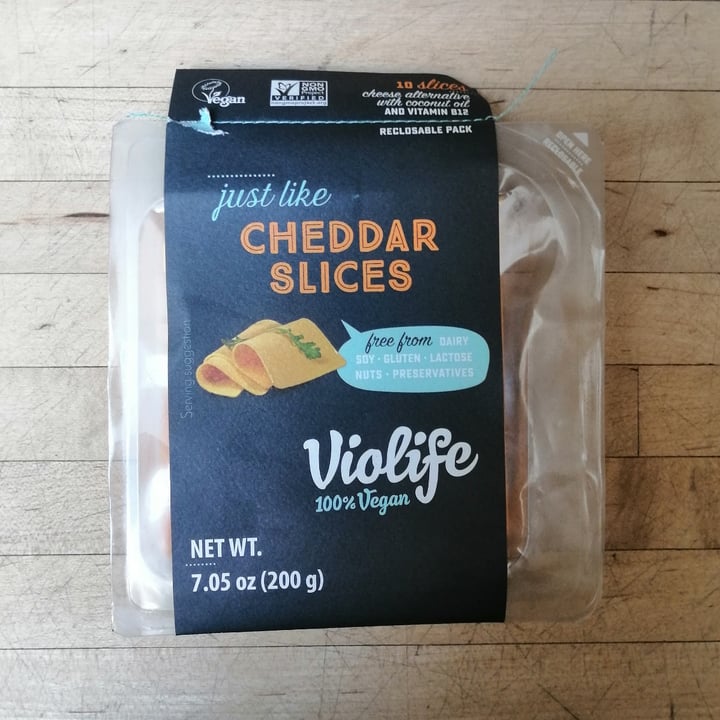 photo of Violife Cheddar Slices shared by @haleylenora on  09 Aug 2021 - review