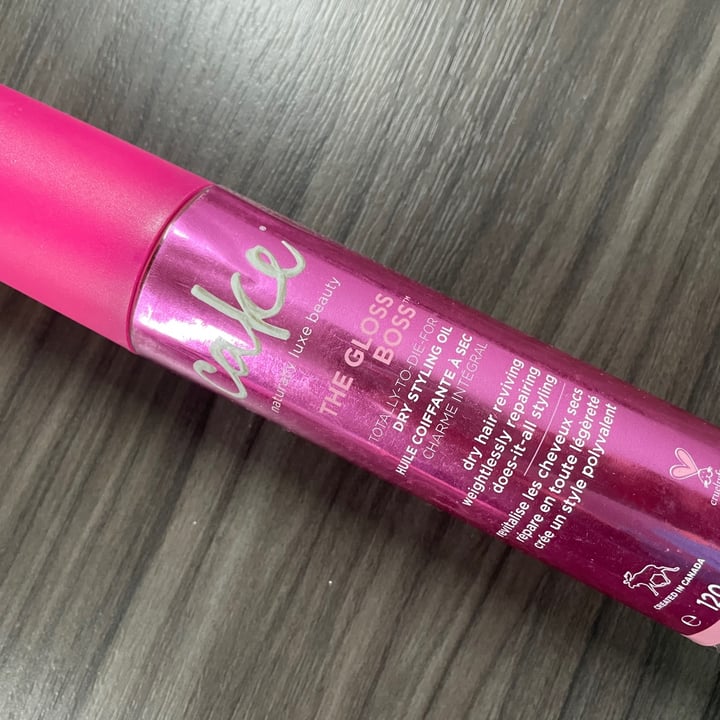 review photo of Cake Beauty The Gloss Boss- Dry Styling Oil shared by @doggymom on 26 Jun 2021 - review