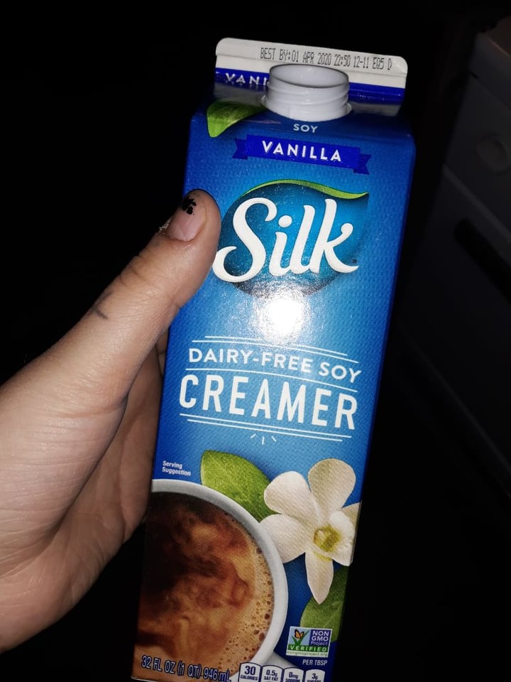 review photo of Silk Dairy Free Soy Vanilla Creamer shared by @theanxiousvegan on 21 Mar 2020 - review