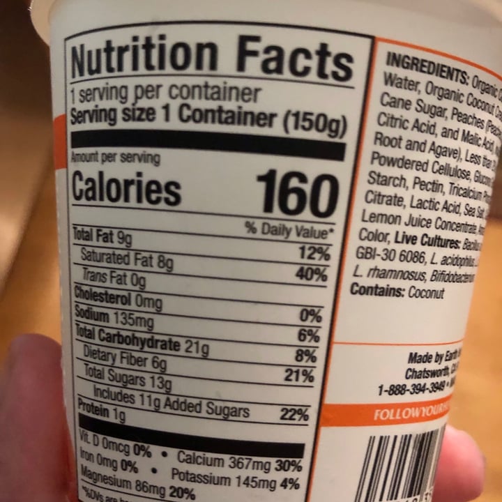 review photo of Follow Your Heart Peach Yogurt shared by @persch on 17 Aug 2021 - review