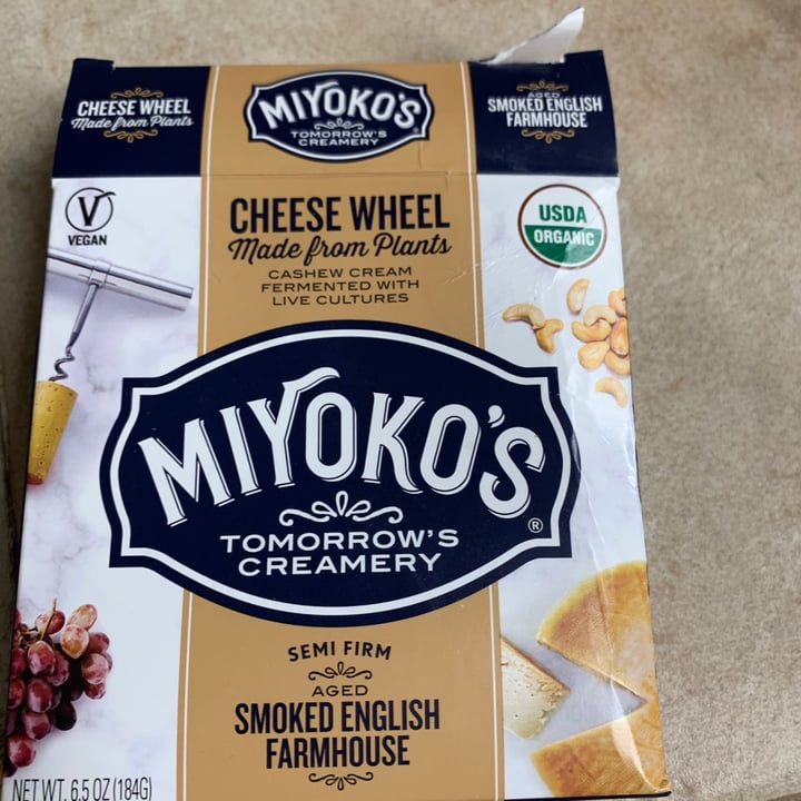 review photo of Miyoko's Creamery Sharp English Farmhouse Cheese Wheel shared by @rdyaffe on 09 Oct 2020 - review