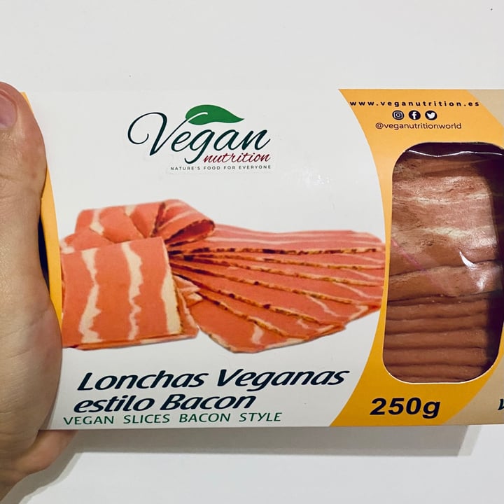 photo of Vegan Nutrition Lonchas Veganas Estilo Bacon shared by @mikelpro on  22 May 2021 - review