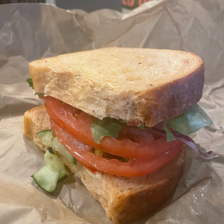 photo of Panera Bread Mediteranean Sandwich shared by @yvegan80 on  27 Jun 2022 - review