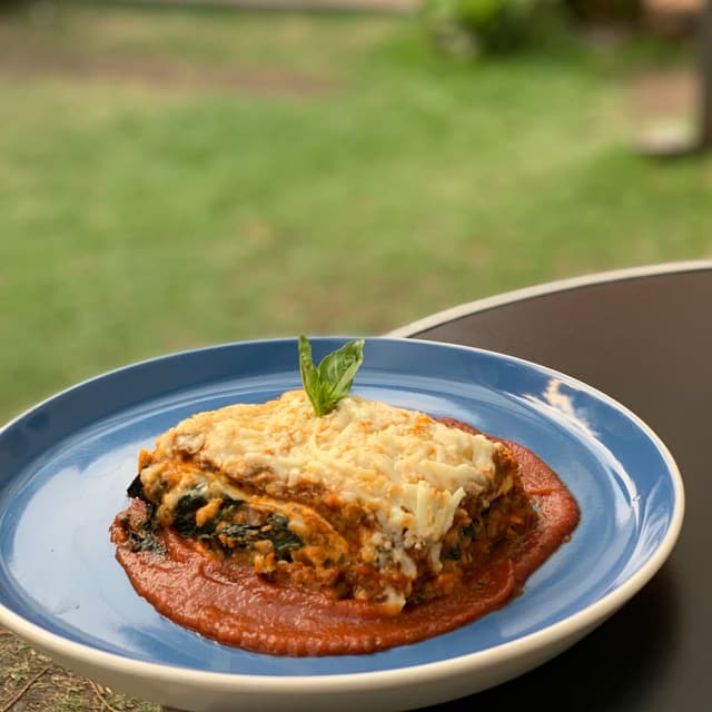 Photo of the dish “Lasagna de lentejas”