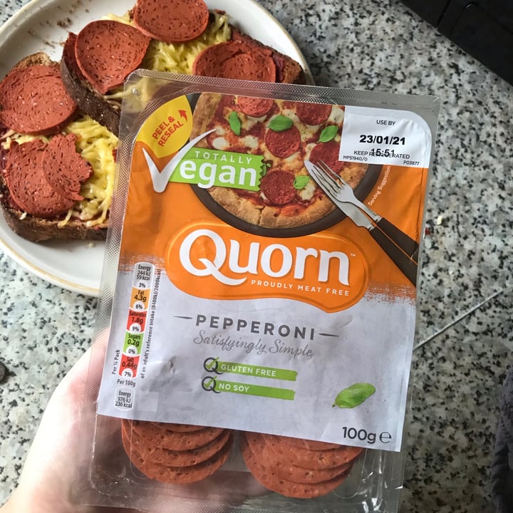 review photo of Quorn Pepperoni shared by @mollyjane on 14 Dec 2020 - review