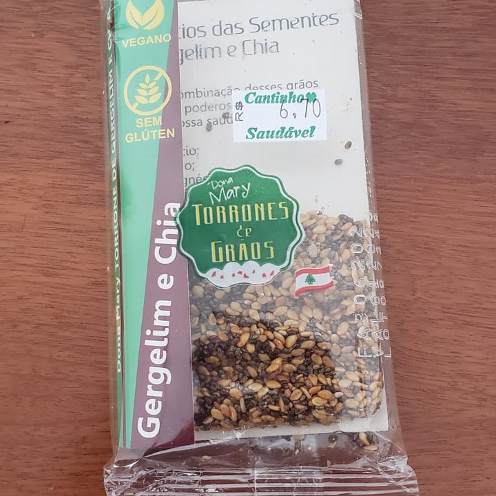 review photo of Dona Mary Torrones De Grãos Gergelim E Chia shared by @cintiafett on 14 Sep 2022 - review