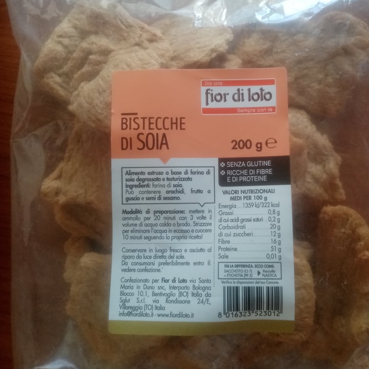 photo of Fior di Loto Bistecche di soia shared by @pacodog on  09 May 2022 - review