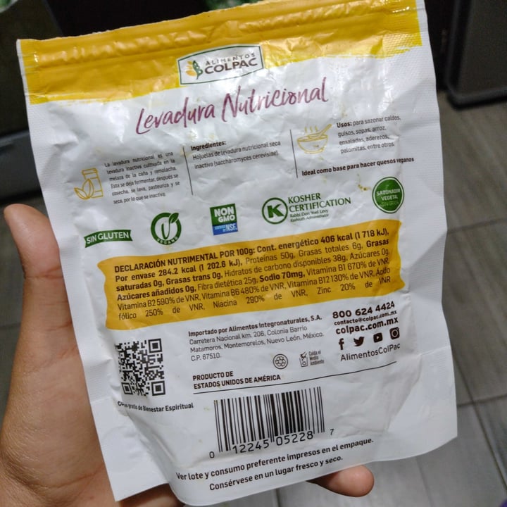 photo of Alimentos Colpac Levadura Nutricional shared by @marianaherrr on  28 Sep 2021 - review
