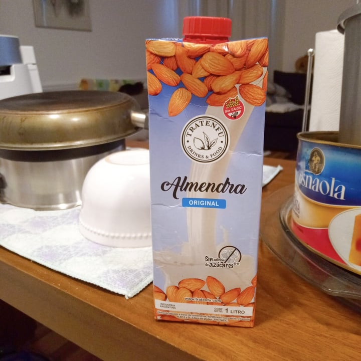 photo of Tratenfu Leche de Almendra Original shared by @aplv on  02 Sep 2021 - review