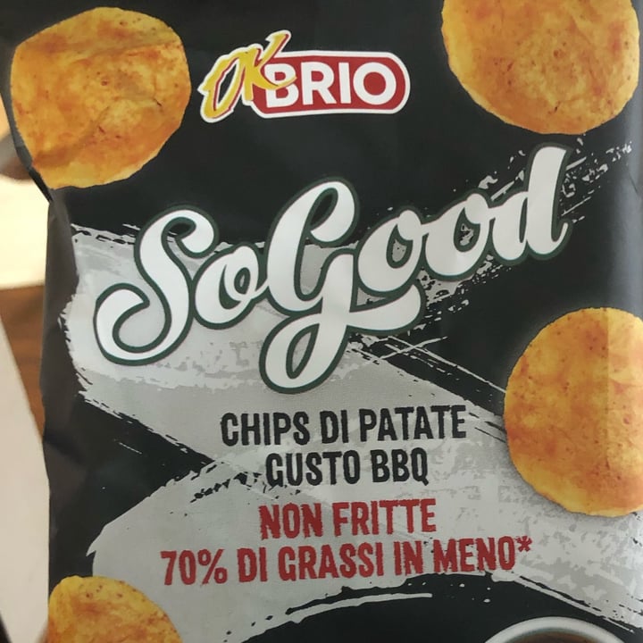 photo of Ok BRIO Chips di patate gusto bbq shared by @violettaplantbased on  03 Jan 2022 - review