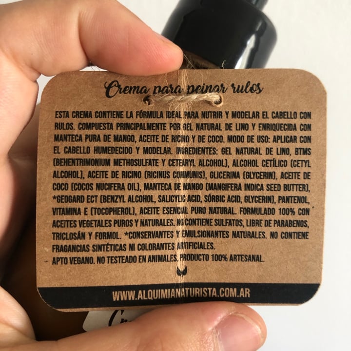 photo of Alquimia naturista Crema Para Peinar shared by @florchester on  25 Jan 2021 - review