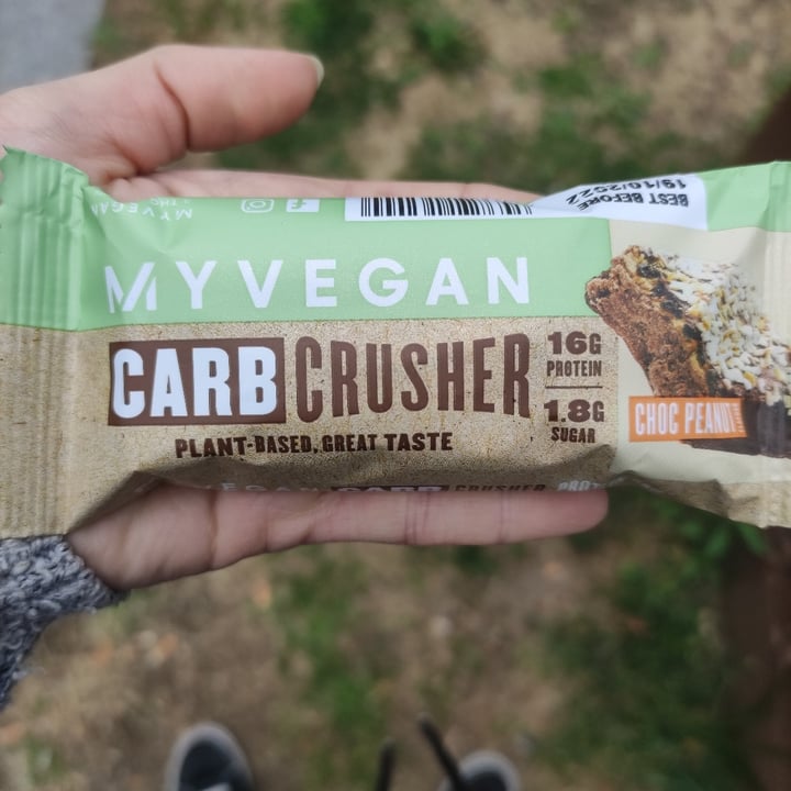 photo of MYVEGAN carb crusher choc peanut shared by @iruchinha on  28 May 2022 - review
