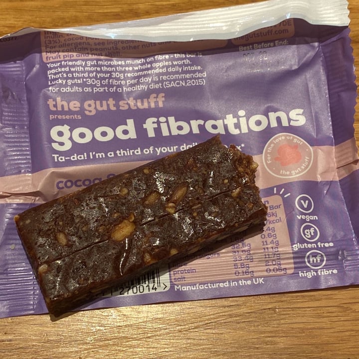 review photo of the gut stuff good fibrations, cocoa & hazelnut shared by @criblu22 on 25 Jun 2022 - review