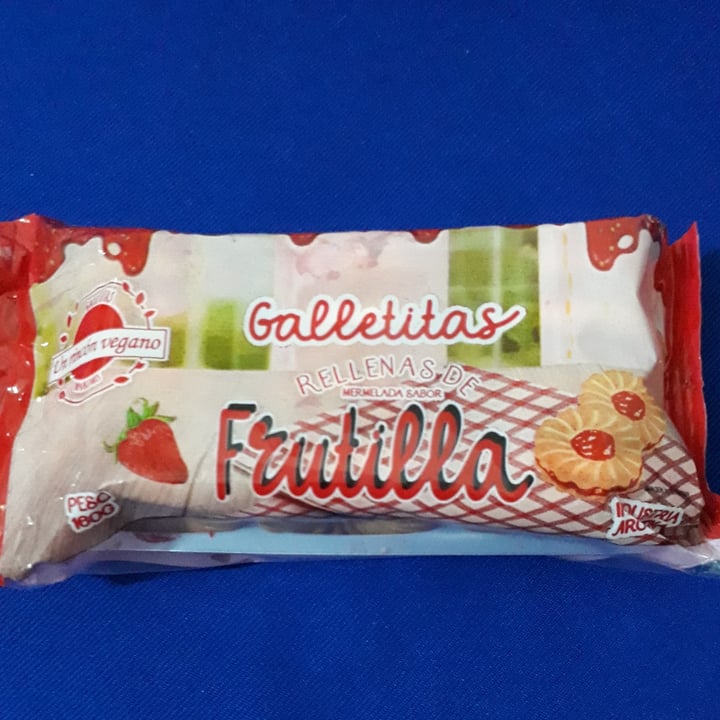 photo of Un Rincón Vegano Galletitas Rellenas De Mermelada Sabor Frutilla shared by @lulapasc on  27 Sep 2022 - review