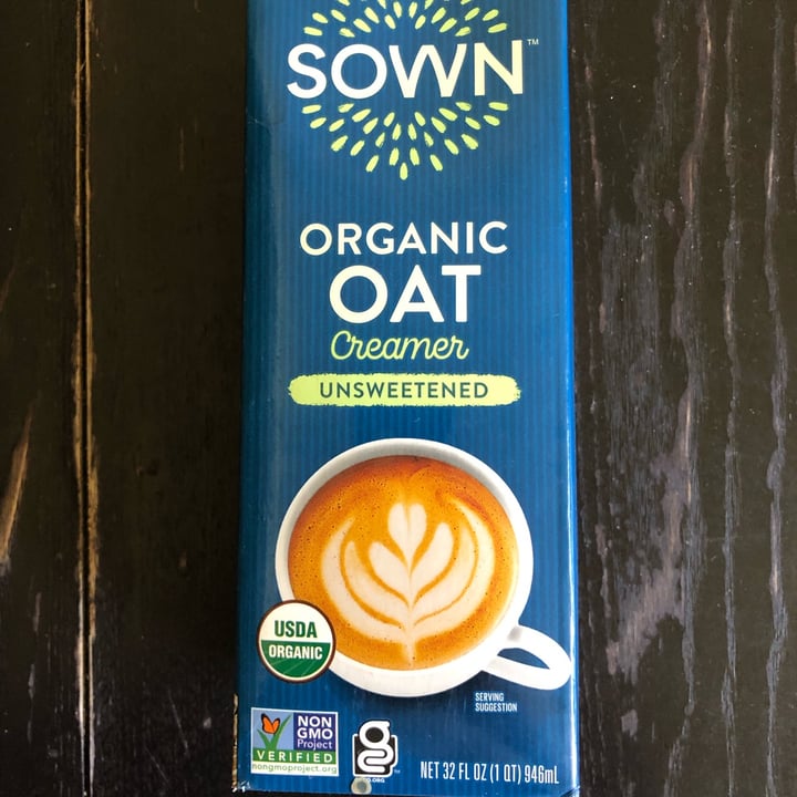 photo of Sown Organic Oat Creamer Unsweetened shared by @ito-bearito on  15 Apr 2022 - review