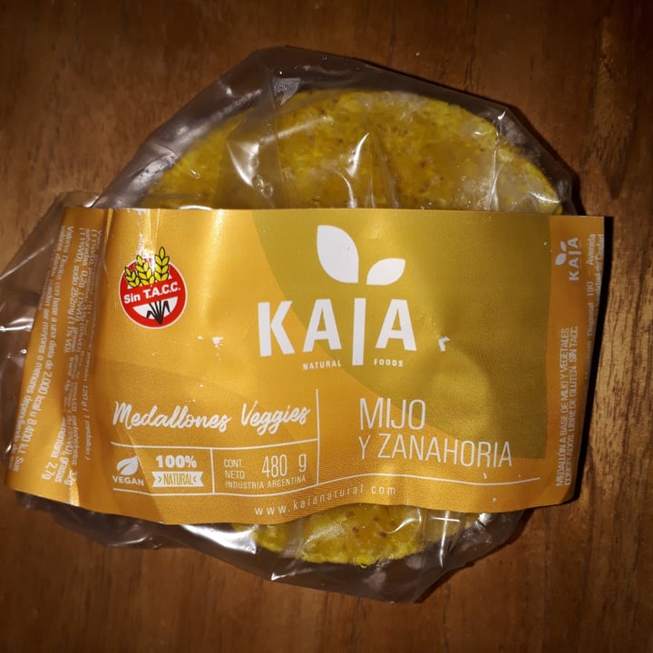 photo of Kaia Natural Foods Medallones de Mijo y Zanahoria shared by @mar11 on  18 May 2021 - review