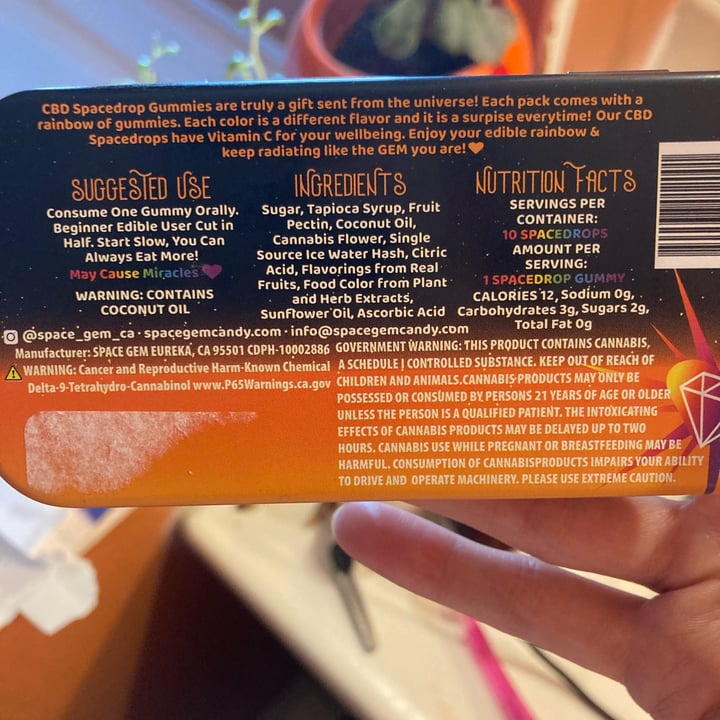 review photo of Space Gem CBD & THC Gummy Space Drops shared by @howaboutyes on 01 May 2022 - review