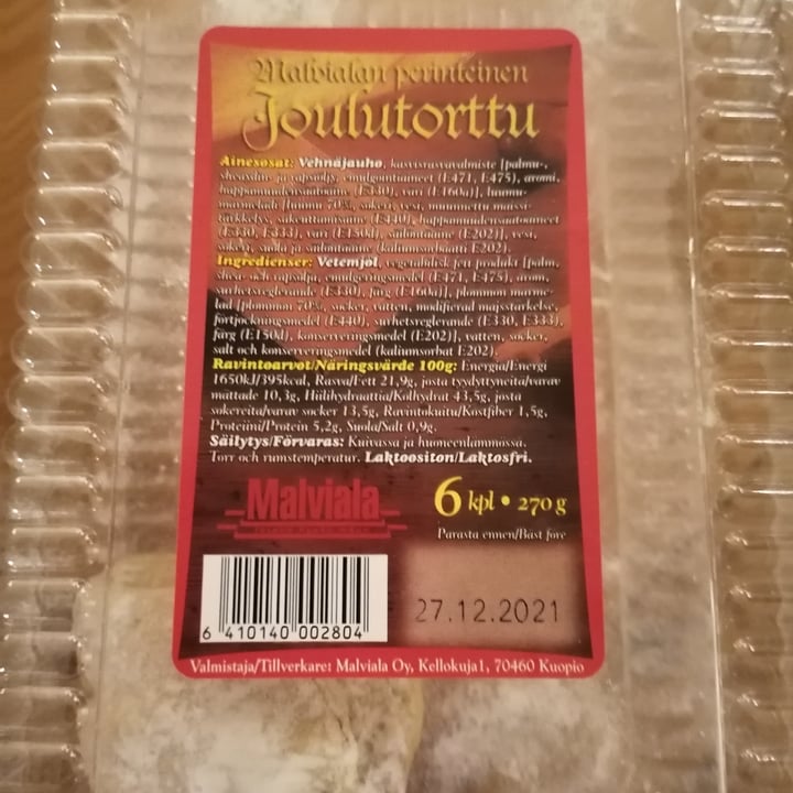 review photo of Malviala Perinteinen joulutorttu shared by @hennaemilia on 21 Dec 2021 - review