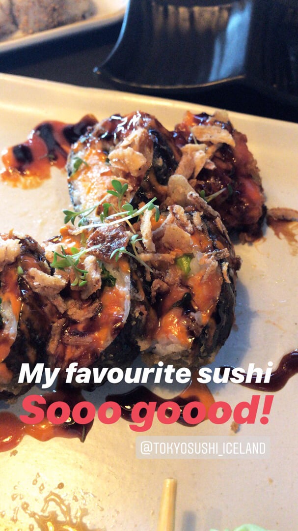 photo of Tokyo sushi Eldfjallarúlla shared by @steina on  28 May 2019 - review
