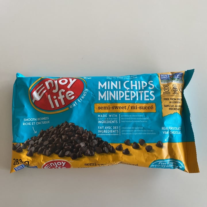 photo of Enjoy Life Semi-Sweet Chocolate Mini Chips shared by @sophiechelin on  21 Feb 2021 - review