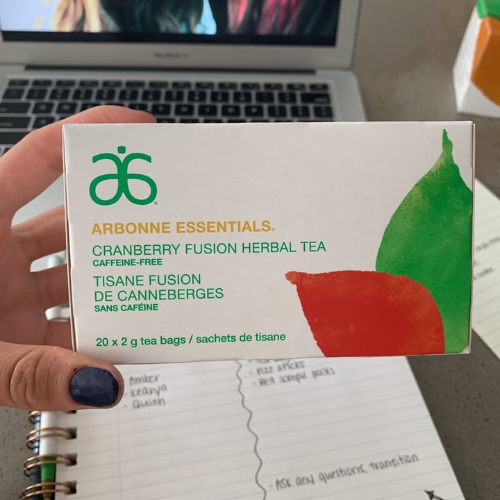 photo of Arbonne Cranberry fusion herbal tea shared by @chloetunstill on  20 Aug 2019 - review