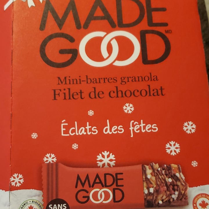 review photo of Made Good Mini chocolate holiday granola bars shared by @grandmaveg on 24 Mar 2022 - review