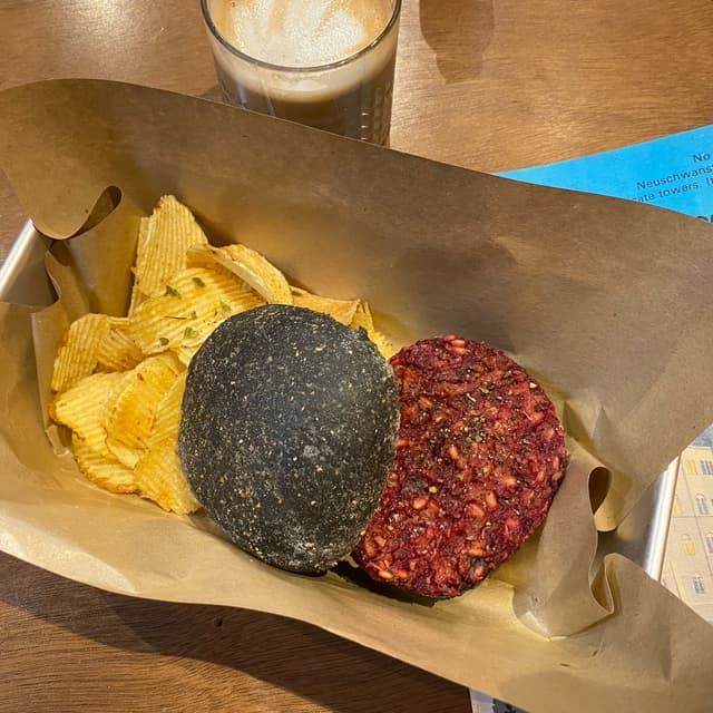 Photo of the dish “Little Beet Burger With Vegan Cream Cheese”