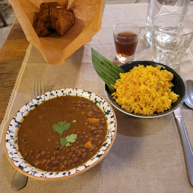 Foto del piatto “Zuppa di Roveja”