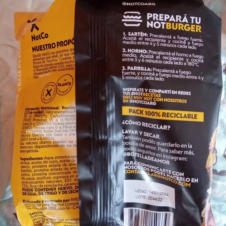 review photo of NotCo Not Burger shared by @cinva2021 on 30 Apr 2022 - review