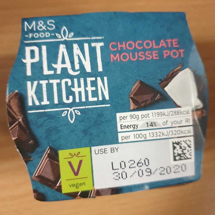 photo of Plant Kitchen (M&S) Chocolate Mousse Pot shared by @elshrimp on  28 Sep 2020 - review