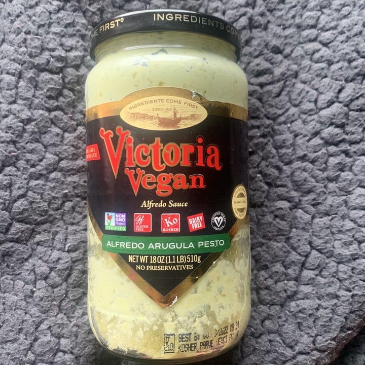 photo of Victoria Fine Foods Victoria Vegan Alfredo Arugula Pesto shared by @jordynszn on  28 Sep 2019 - review