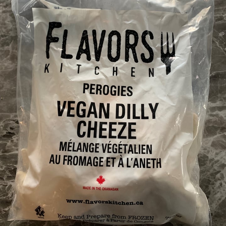 photo of Flavours Kitchen Vegan Dilly Cheeze Perogies shared by @novamercury on  18 Jul 2022 - review