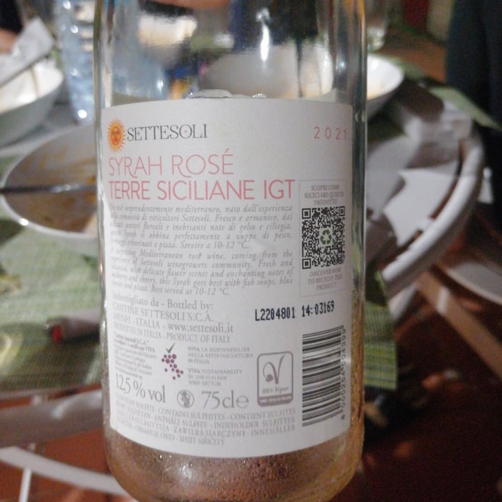 review photo of Settesoli Sirah Rosè shared by @marxallegri on 02 Jun 2022 - review