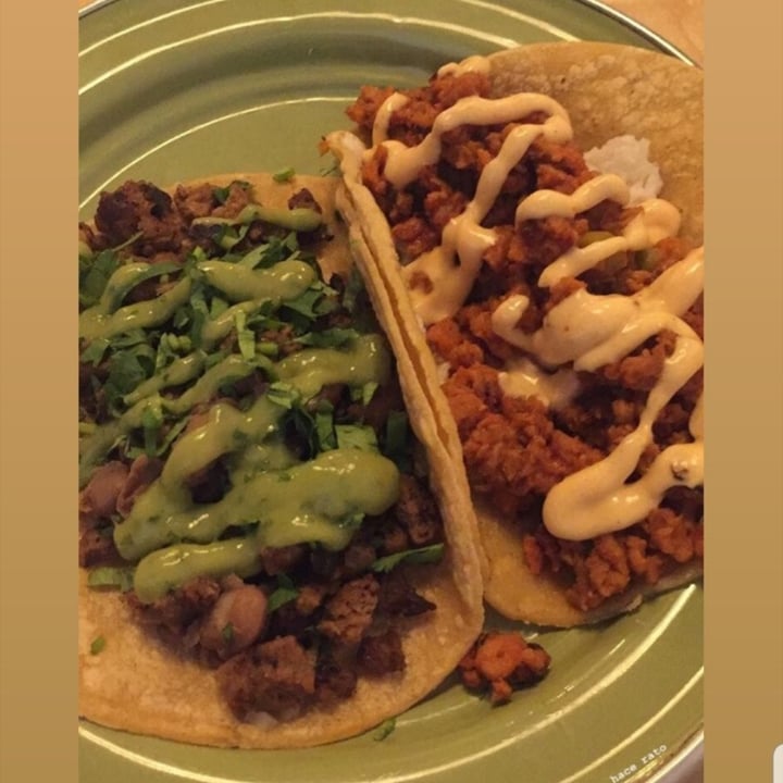 photo of La taquería vegiee Tacos Baja, Taco Gobernador Y Taco De Camaron shared by @cyn28 on  14 May 2020 - review