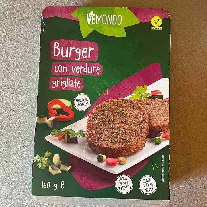 review photo of Vemondo burger con verdure grigliate shared by @matiz on 29 Aug 2022 - review