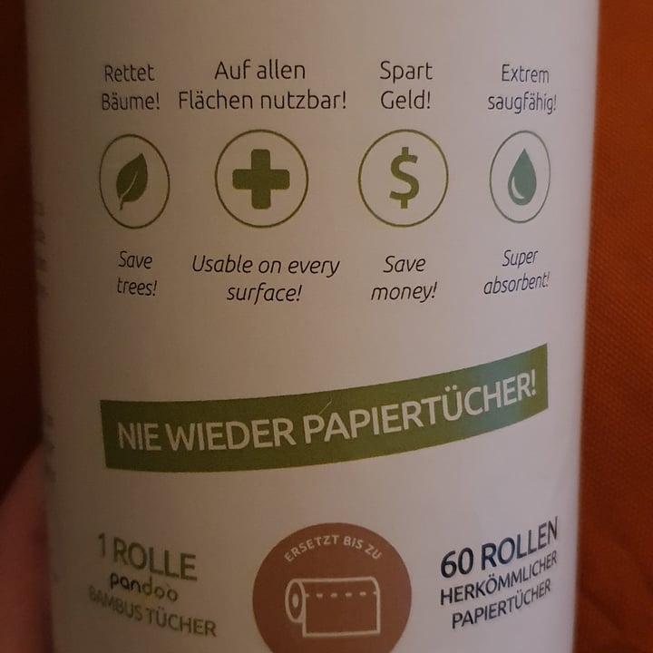 photo of Pandoo Papel De Cocina Reutilizable De Bambú shared by @silkesmooth on  09 Feb 2022 - review