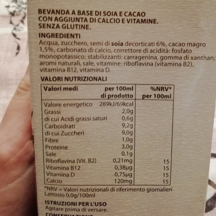 photo of Verso Natura Conad Veg Bevanda A Base di Soia Con Cacao shared by @a-girl-is-trying on  07 Apr 2022 - review