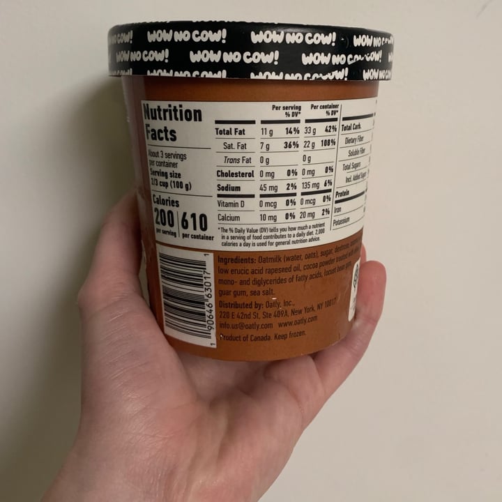 photo of Oatly Chocolate Ice Cream shared by @madib on  09 Nov 2020 - review