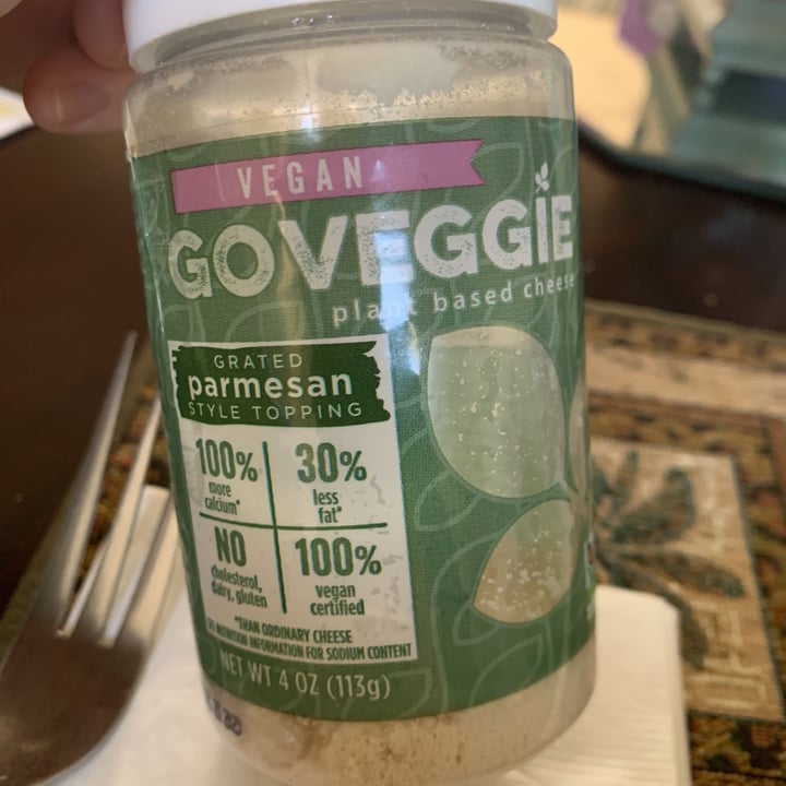 review photo of GO VEGGIE Vegan Parmesan Grated Topping shared by @rtoms on 07 May 2020 - review