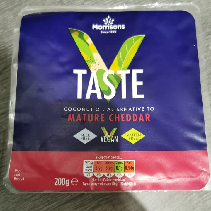 photo of Morrisons V Taste Mature Cheddar Block shared by @kirky255 on  12 Feb 2021 - review