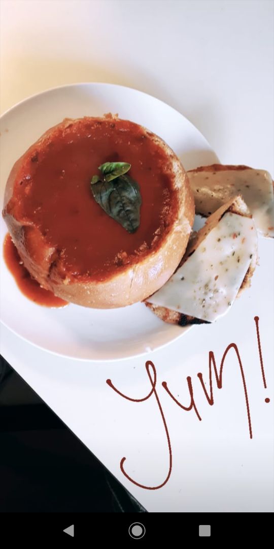 photo of Trader Joe's Tomato soup shared by @madddiiiiieee on  01 Apr 2020 - review