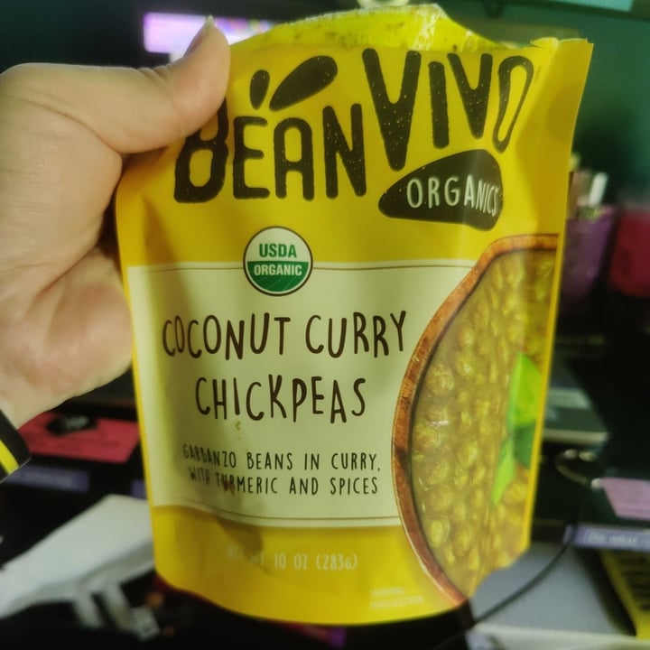 photo of Bean vivo Coconut curry chickpeas shared by @misscherise on  22 Jul 2022 - review