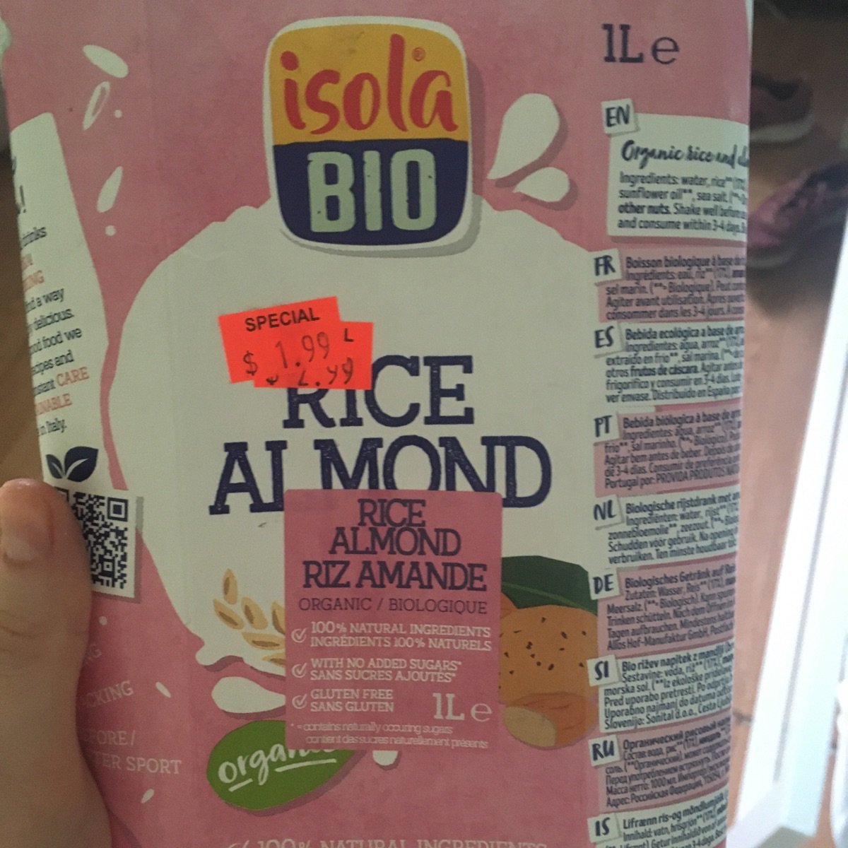 Rice almond milk from Isolabio - Vegan Product Reviews & Ratings | abillion